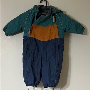 Kids' Green and Blue Snowsuit